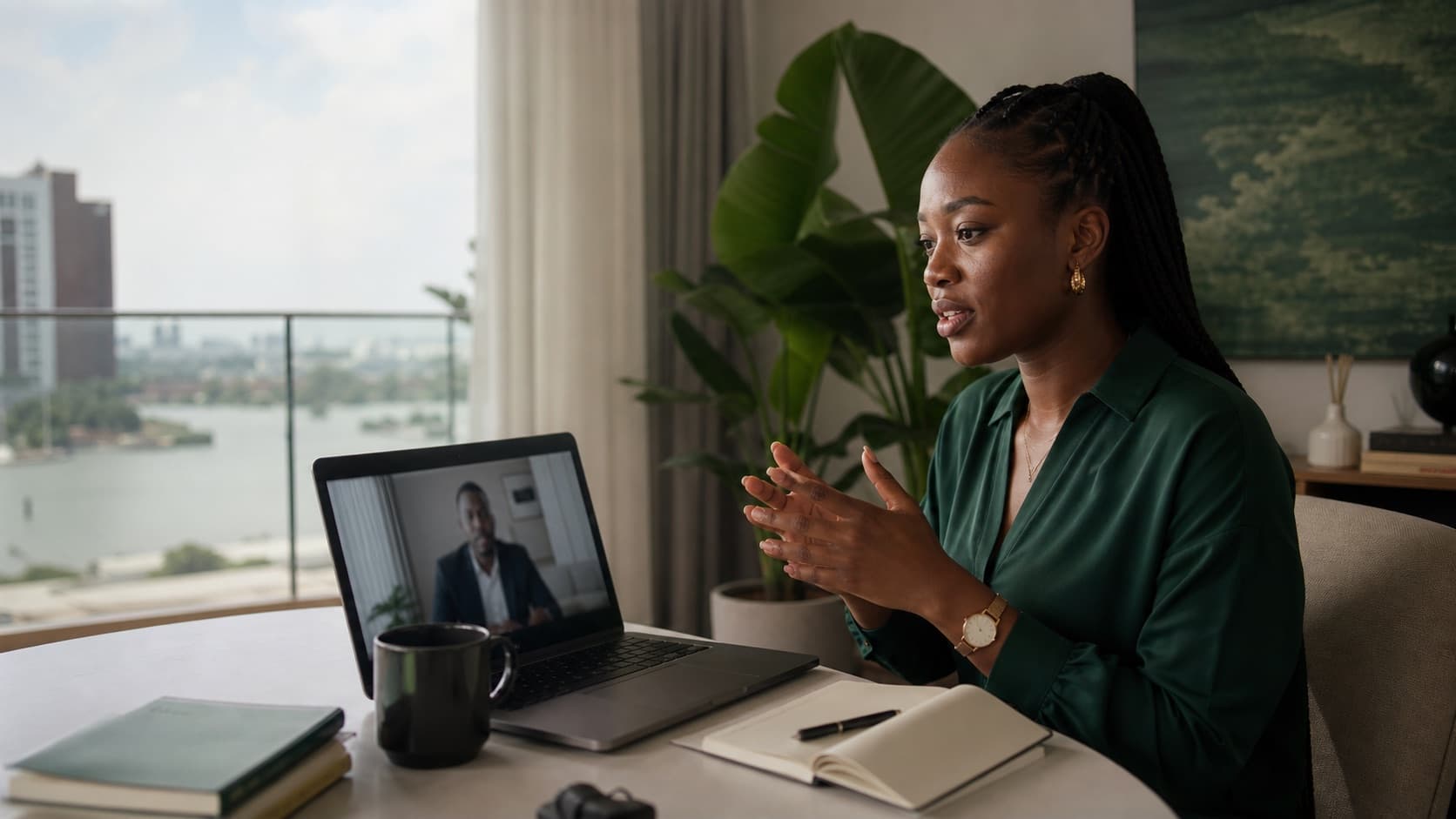 Job candidate explaining why they want to work for a company